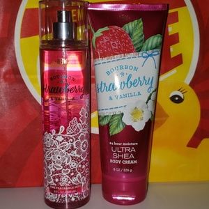 New strawberry and vanilla lotion and spray